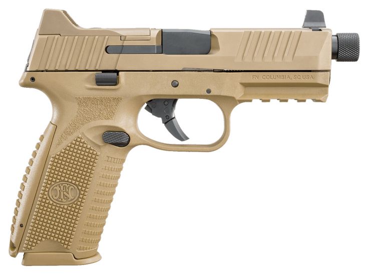 FN 509 Tactical 9mm 4.5" Barrel W/ 3 Dot Night Sights 24+1 Flat Dark Earth...