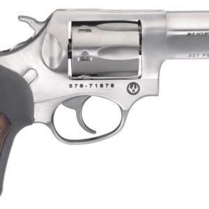 RUG 5784 SP101 327FED 3IN SS BLK RBR/WD - Revolvers - Tennessee Guns Inc