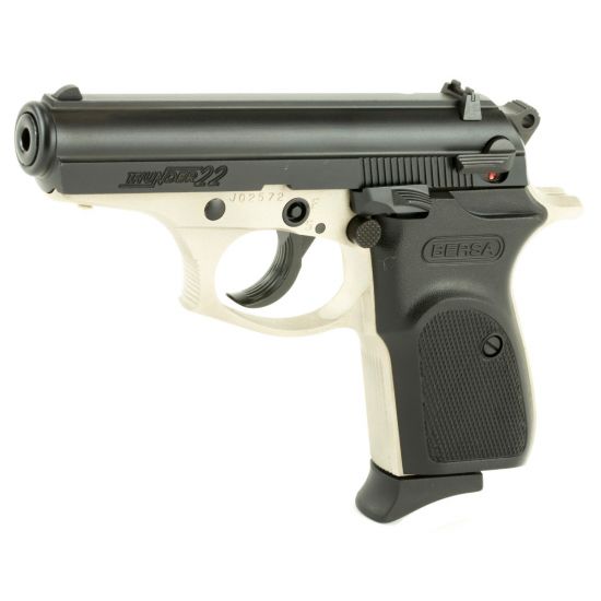 Bersa Thunder 22LR 3.5" Barrel 10+1 Nickel/Black T22DT - Image 2