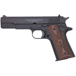 Chiappa 1911-22 22LR 5" Barrel 10+1 Walnut Grip/Black 401038 - SHOTGUNS - Tennessee Guns Inc