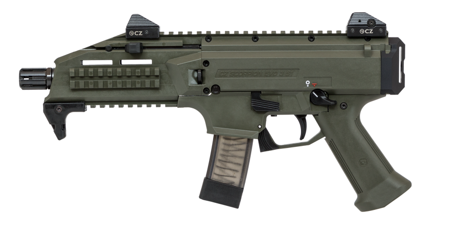 CZ Scorpion Evo 3 S1 9mm 7.72" Barrel 20+1 ODG 91355