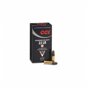 CCI .22 LR Standard Velocity Ammo, 1070 FPS, LRN, 50rd