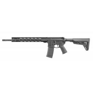 Ruger, AR-556, Multi-Purpose Rifle, Semi-automatic, 5.56NATO/223Rem, 18" Barrel, Anodized Finish, MOE SL Collapsible Stock, 1-30Rd Magazine, Magpul MOE Grip, 15" Free Floated Aluminum Handguard, Rifle Length Gas System