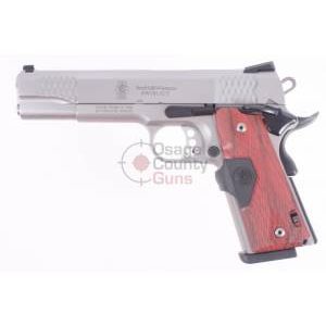S&W 1911 .45 5" E-Series Stainless Crimson Trace Lasergrips