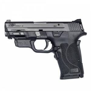 S&W M&P9 Shield EZ M2.0, No Thumb Safety, Crimson Trace Red Laserguard, 3.675" BBL, 9mm, 8rd