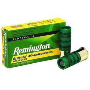 Remington Ammo Managed Recoil Slugger, 2.75", 1oz, 12ga, 5rd