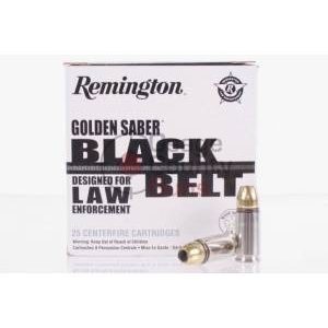 500 Rounds - Remington Black Belt Golden Saber 9mm +P JHP