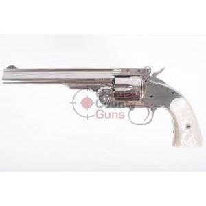 Uberti 1875 No. 3 Top-Break Nickel - 7" .45 Colt