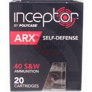 Polycase - Inceptor ARX .40 S&W 107gr Ammo