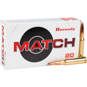 Hornady Match BTHP Ammo, .308 Win, 178gr, 20rd