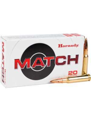Hornady Match BTHP Ammo, .308 Win, 178gr, 20rd