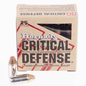 Hornady Critical Defense FTX - .380 Auto - 90gr - 25rd