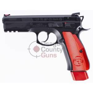 CZ 75 SP-01 Competition w/ Red Aluminum Grips, 9mm, 4.6" BBL, 2x21rd - CZ - Tennessee Guns Inc