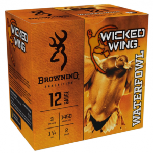 Browning Ammunition 25rd, 3" 1-1/4oz 2 shot Wicked Wing 12ga