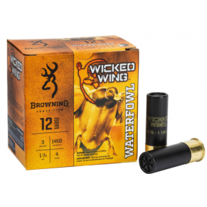 Browning Ammunition 25rd, 3" 1-1/4oz Wicked Wing 4 shot 12ga