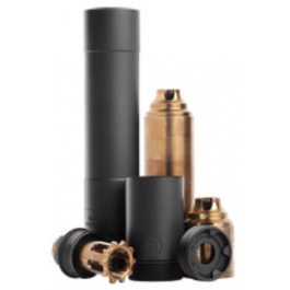 Rugged Suppressors, Obsidian 45 with ADAPT Modular Technology, Pistol Suppressor, .45 ACP, Includes .578X28 Piston, Aluminium Tube, 17-4 PH Baffles, Black Cerakote Finish