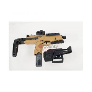 B&T TP9 Tan - 5.1" 9mm w/ Holster, Brace, & Red Dot Sight