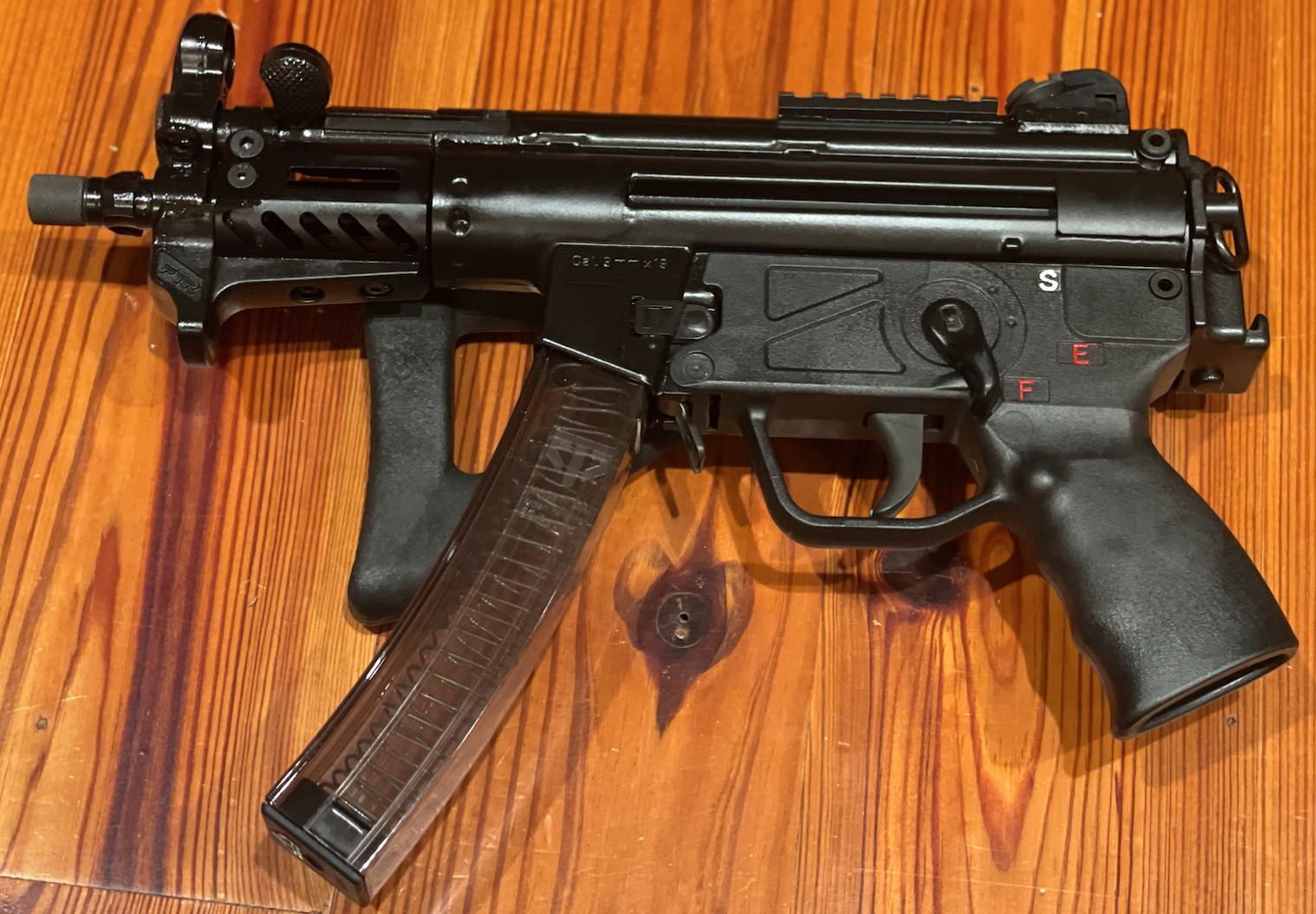 PTR 9KT 9MM 5.83" Barrel with Machine Gun HK MP5 Pack - No Letter Submachine Gun