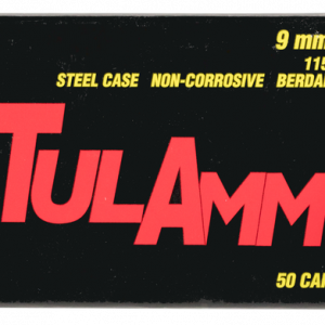 TulAmmo Handgun 9mm 115gr 50-Rounds FMJ