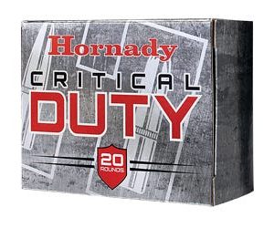 Hornady Critical Duty Nickel-Plated Brass 9mm 124-Grain 25-Rounds FlexLock