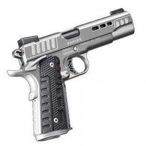 Kimber Rapide Black Ice Silver / Black .45 ACP 5" Barrel 8-Rounds with Hi Contrast Orange Ring Front Sight - New Arrival | Tennessee Guns Inc
