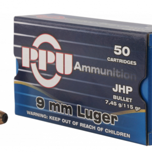 PPU PPR9.21 Handgun 115 Grain 9mm Luger 50 Rounds Jacketed Hollow Point - New Arrival | Tennessee Guns Inc