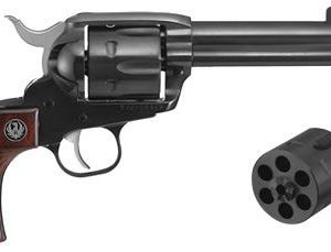 Ruger Vaquero Convertible Blued / Wood .357 Mag / .38 SPL / 9mm 4.62-inch 6Rds Includes 9mm Cylinder - New Arrival | Tennessee Guns Inc