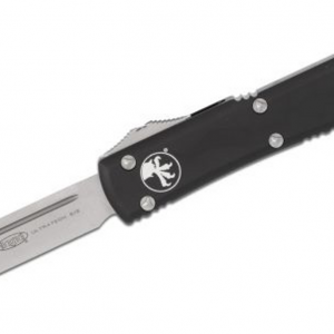 Microtech UT OTF Stonewashed Plain Blade, Black Alum Handles - Knives & Tools - Tennessee Guns Inc