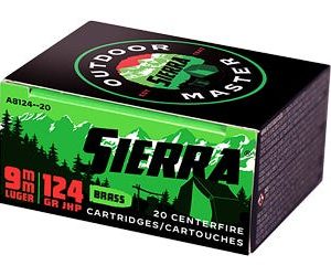 Sierra Outdoor Master Brass 9mm 124-Grain 20-Rounds JHPSM - New Arrival | Tennessee Guns Inc