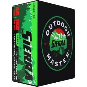 Sierra Outdoor Master Brass .40 SW 140Gr 20-Rounds JHP - New Arrival | Tennessee Guns Inc