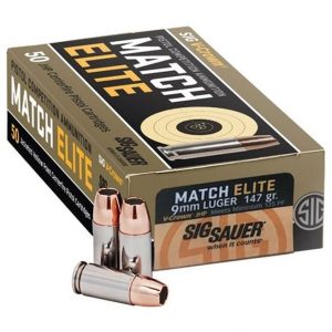 Sig Sauer Elite Match 9mm 147 Grain 50-Rounds - New Arrival - Tennessee Guns Inc