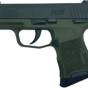 Sig Sauer P365 Green GrabAGun Exclusive 9mm 3.1" Barrel 10-Rounds Manual Safety - New Arrival - Tennessee Guns Inc