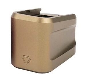 Strike Industries Extended Aluminum Mag Plate FDE for GLOCK G19 - New Arrival | Tennessee Guns Inc