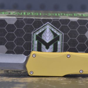 Heretic Knives Cleric Clip Point OTF Auto Knife Tan 3.5" - Knives & Tools - Tennessee Guns Inc