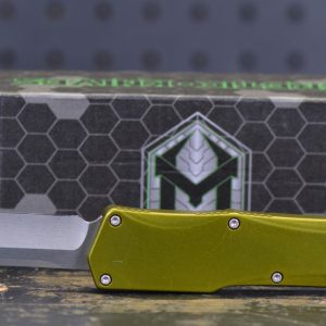 Heretic Knives Cleric Tanto OTF Auto Knife Green Handle 3.5" - Knives & Tools - Tennessee Guns Inc