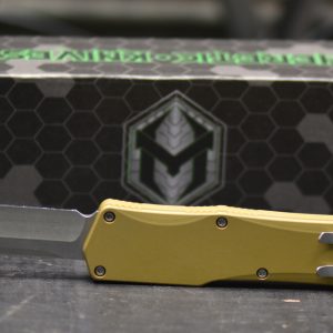 Heretic Knives Cleric Tanto OTF Auto Knife Tan Handle 3.5" - Knives & Tools - Tennessee Guns Inc