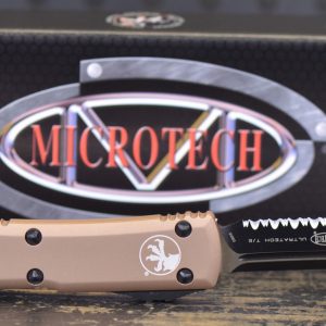 Microtech Ultratech T/E Black Partial Serrated Blade - Knives & Tools - Tennessee Guns Inc