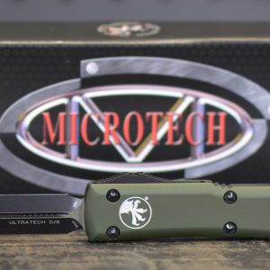 Microtech Ultratech D/E Contoured Black Blade and OD Green - Knives & Tools - Tennessee Guns Inc