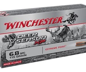 Winchester Deer Season XP Brass 6.8 SPC 115-Grain 20-Rounds EPPT