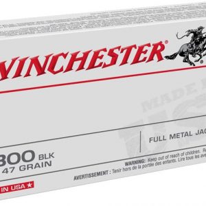 Winchester USA Brass .300 AAC Blackout 147-Grain 20-Rounds FMJ