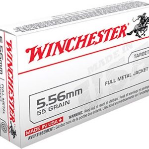 Winchester USA Brass 5.56 NATO 55-Grain 20-Rounds FMJ