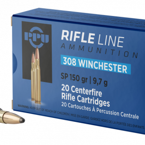 PPU Centerfire Rifle Brass .308 Win 150-Grain 20-Rounds SP