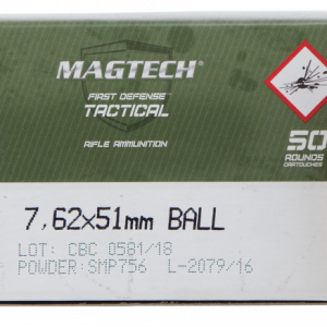 MagTech Tactical/Training Brass 7.62 X 51 147-Grain 50-Rounds FMJ