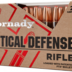 Hornady Critical Defense Nickel Plated Brass .308 Win 155-Grain 20-Rounds FTX