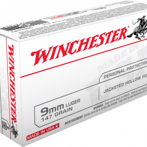 Winchester USA Brass 9mm 115-Grain 50-Rounds JHP