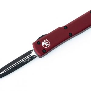 Microtech UTX-70 D/E Black Standard Merlot RED - Knives & Tools - Tennessee Guns Inc