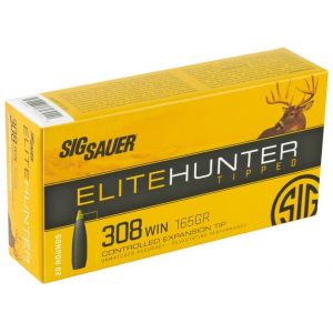 Sig Sauer Elite Hunter Tipped 308 Win 165-Grain 20-Rounds CET - New Arrival - Tennessee Guns Inc