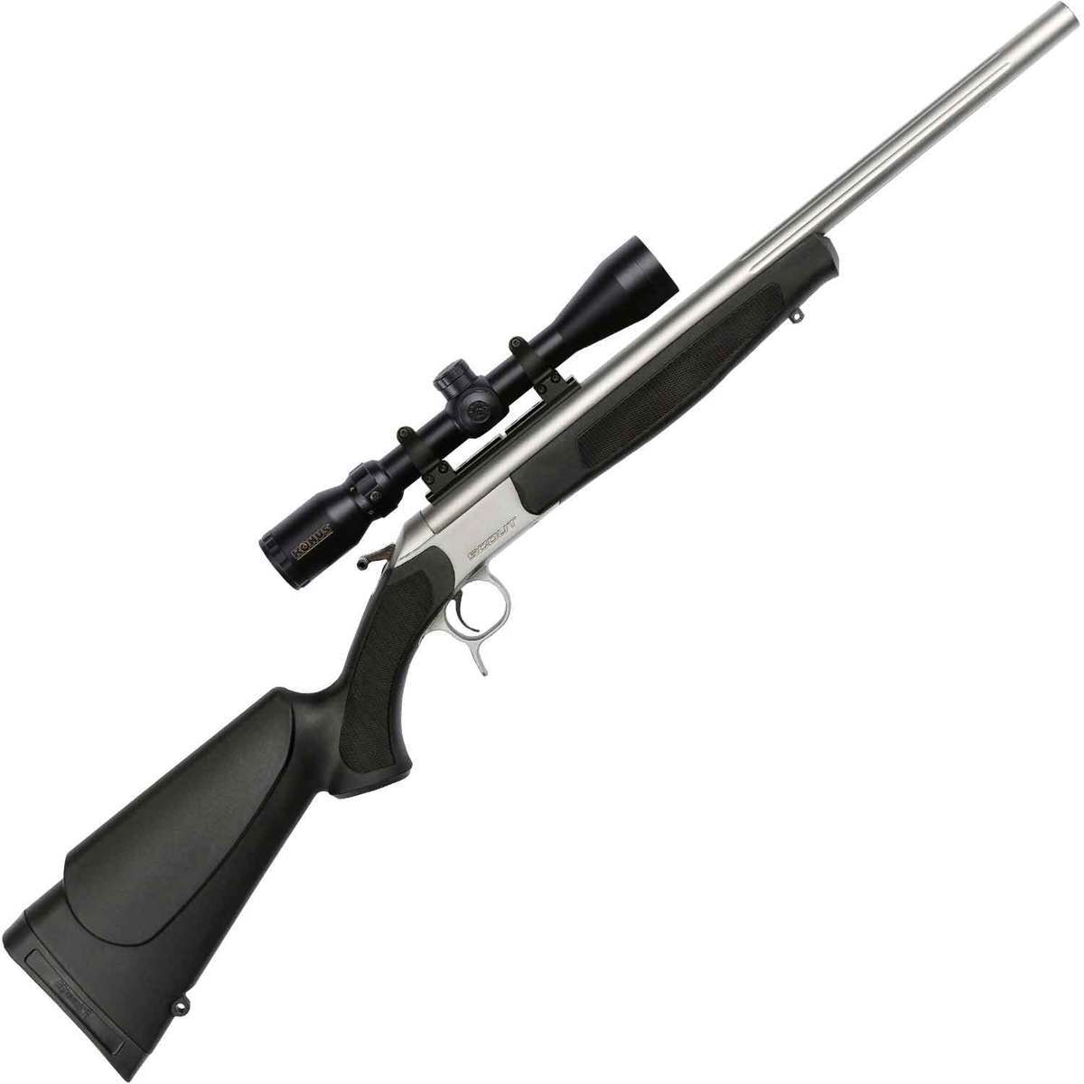 CVA Scout V2 Takedown with Konus 3-9x 40mm Scope Stainless Single Shot Rifle - 450 Bushmaster