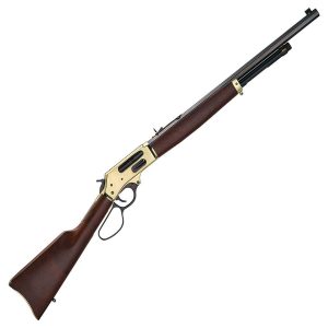 Henry Brass Lever Action Side Gate Polished Hardened Brass Lever Action Rifle - 45-70 Government - 22in - Henry - Tennessee Guns Inc