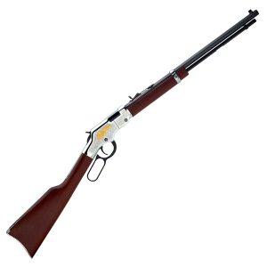 Henry Golden Eagle Silver Nickel-Platted Lever Action Rifle - 22 Long Rifle - 20in - Henry - Tennessee Guns Inc